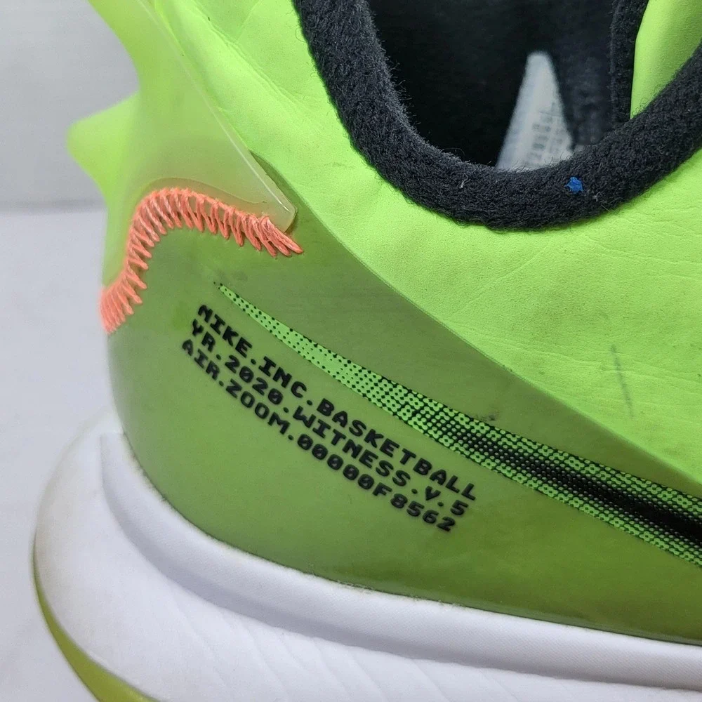 Nike LeBron Witness 5 Lime Glow Bright Mango Mens 11 CQ9380-300 Basketball Shoes